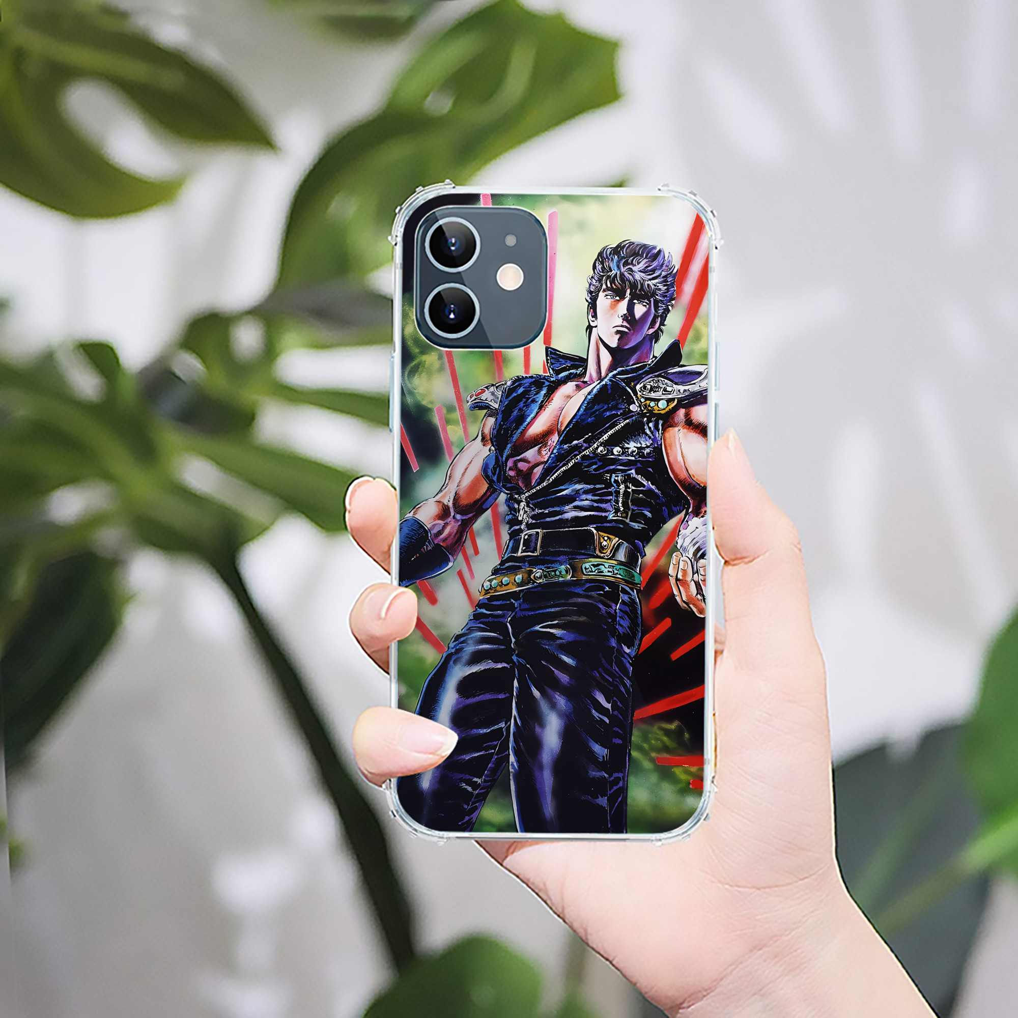 （画像用） 北斗の拳 Fist of the North Star 【iPhone 12シリーズ対応】透明スマホケース（クリアソフトケース）